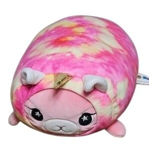 Moosh Moosh Sparkle Unicorn Plush Pink Tie-Dye Slumber Stuffed Animal Soft Toy